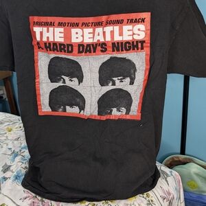 The Beatles Black Graphic Tee - Short Sleeve